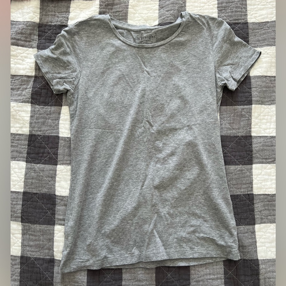 Philosophy Grey Short Sleeve Tee